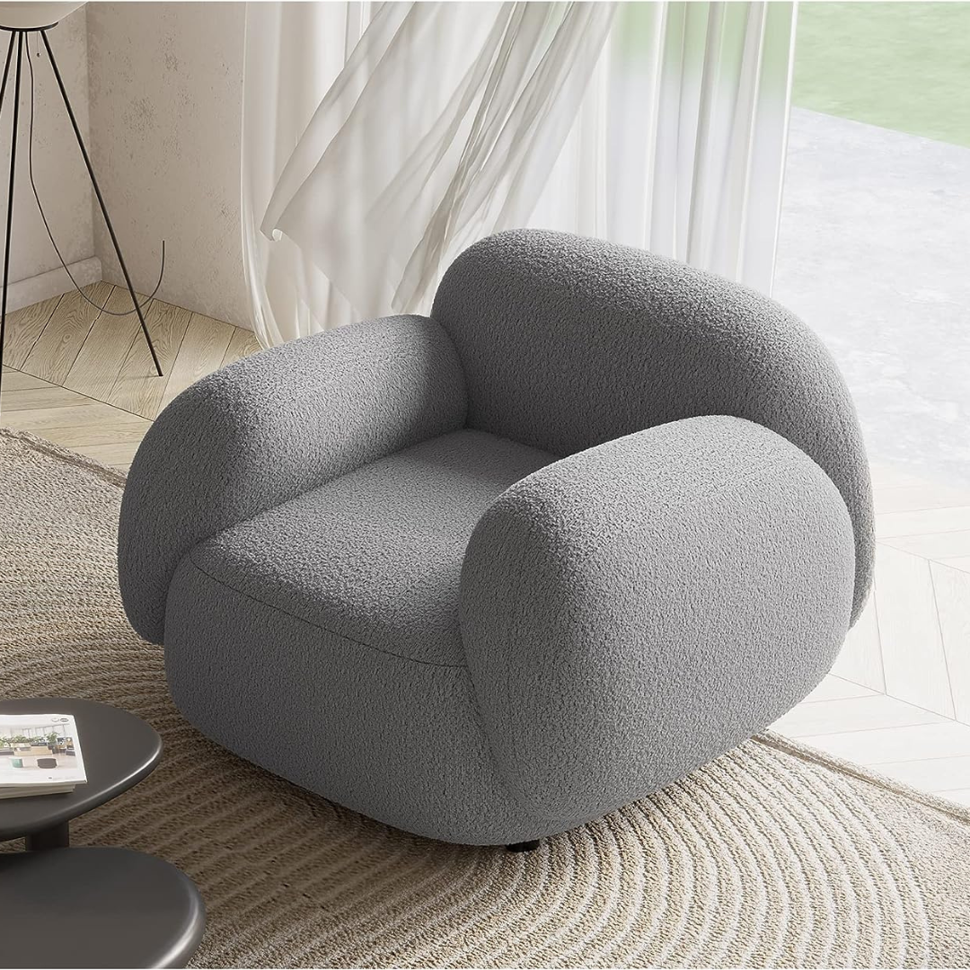 Comfy Grey 1-Seater Sofa