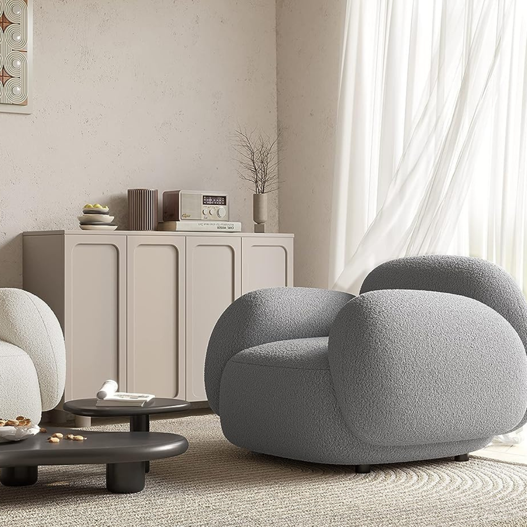 Comfy Grey 1-Seater Sofa