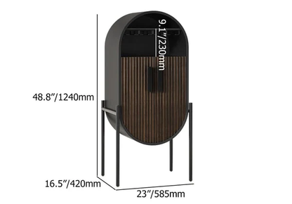 Oval Elegance Bar Cabinet