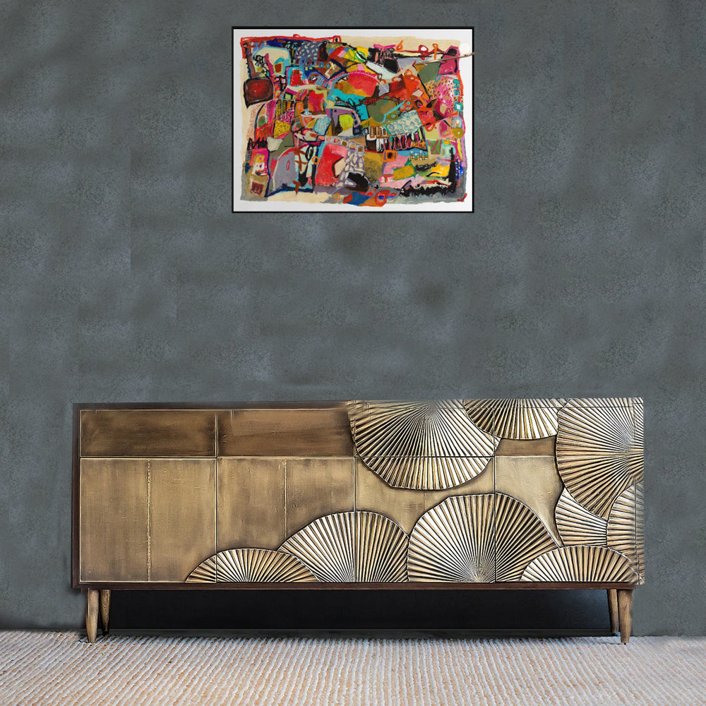 Luxe Brass Console