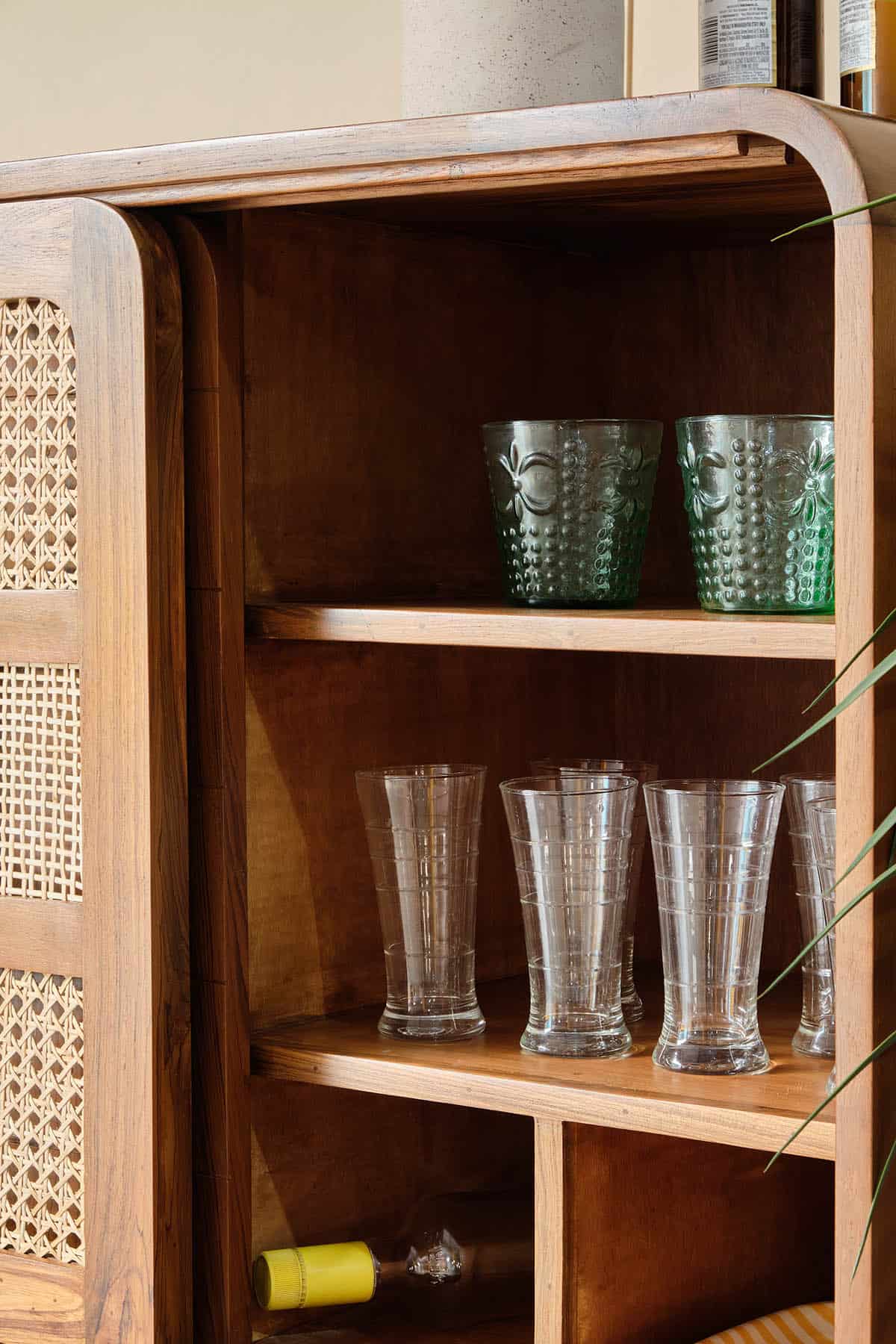 Wicker Isle Bar Cabinet