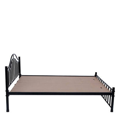 GLOBALLY INDIAN- Where Creativity Meets Living Signature Designs Metal Queen Bed in Black Color