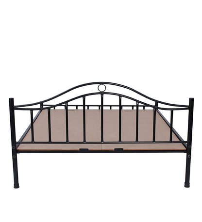 GLOBALLY INDIAN- Where Creativity Meets Living Signature Designs Metal Queen Bed in Black Color